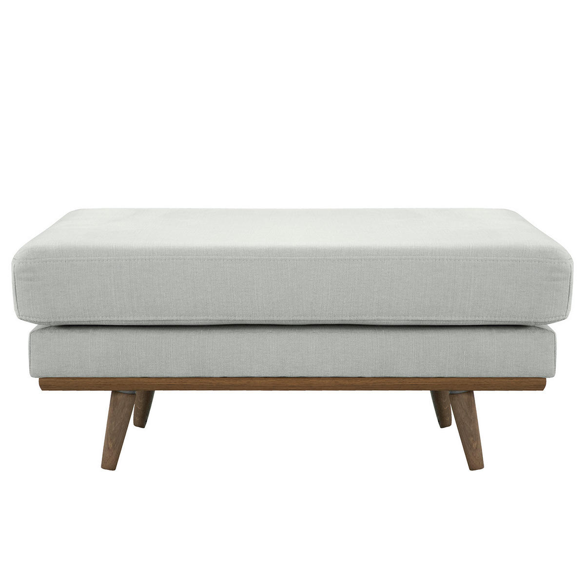 POLSTERHOCKER - Eichefarben/Grau, Textil (85/43/60cm) - home24