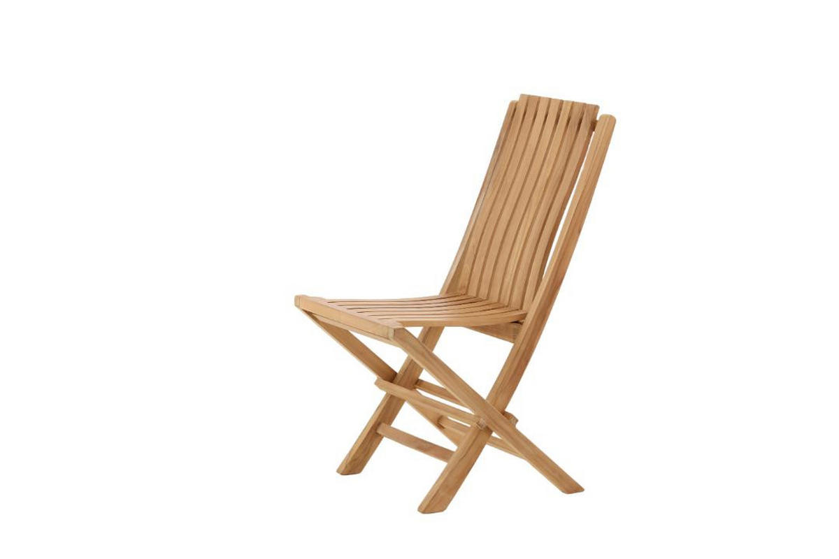 GARTENSTUHL, Ghana, Natur, Teak., 48 x 47 x 93 cm - Naturfarben, Holz (48/93/47cm) - ebuy24