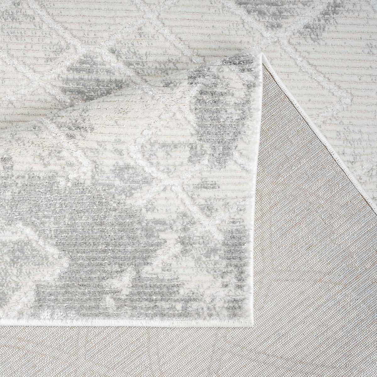 KURZFLOR-TEPPICH Antik 215 Grau 120x170 cm - Grau, Textil (120/170cm) - carpet city