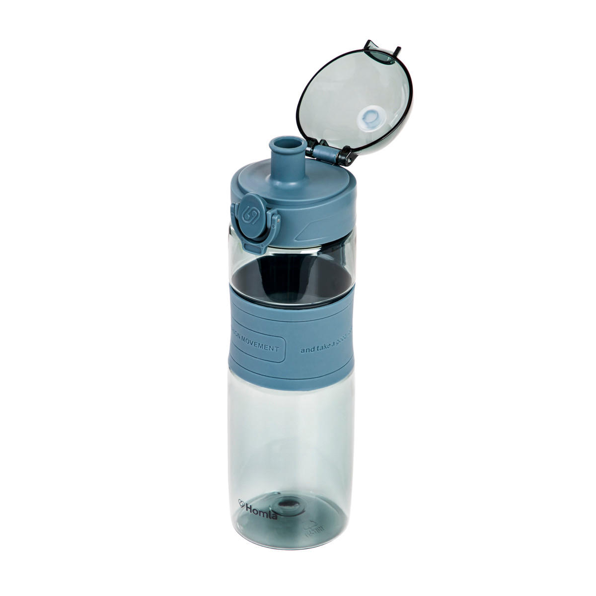 FLASCHE Poppie blau 600 ml - Blau, Kunststoff (0.6L) - Homla