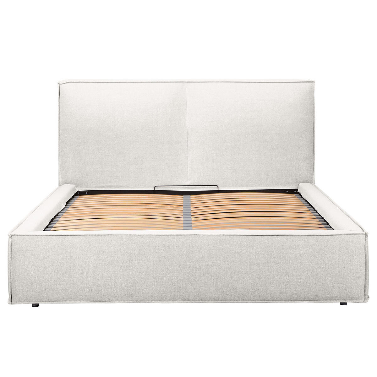 POLSTERBETT - Weiß, Textil (160/200cm) - home24