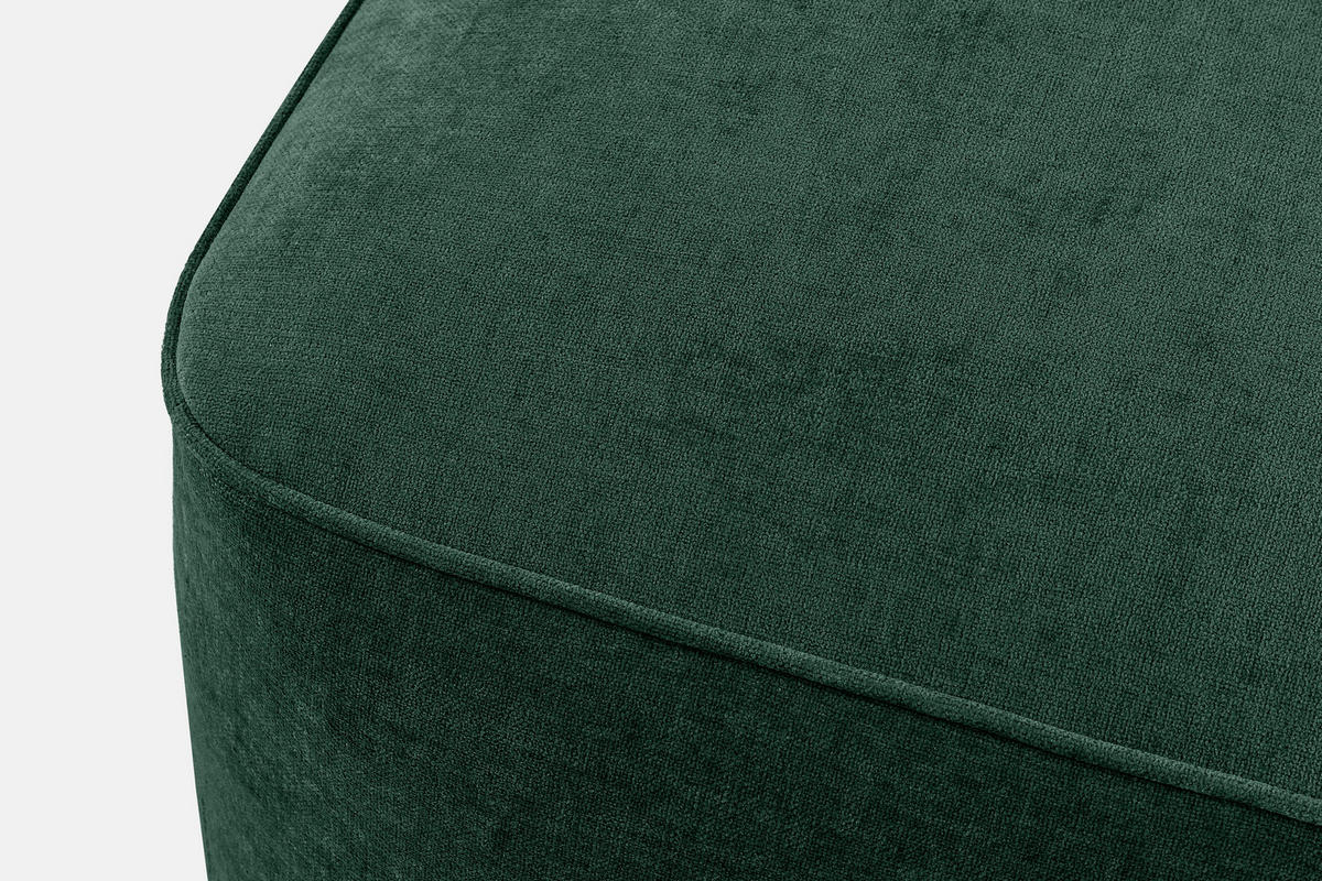 SITZHOCKER FUBBO, Dunkelgrün - Dunkelgrün, Holz/Holzwerkstoff (80/44/80cm) - KONSIMO®