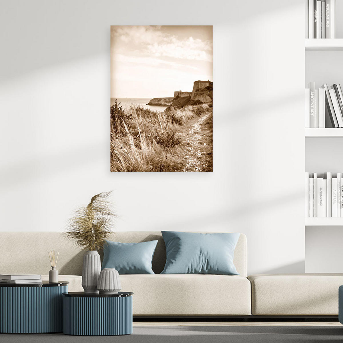 LEINWANDBILD Landschaften 20x30cm - Beige, Textil (20/30cm) - Feeby