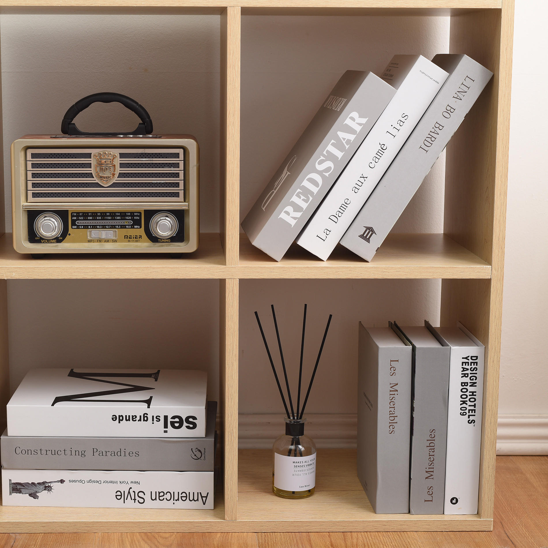 BÜCHERREGAL Beige 29/98/98 cm - Beige, Holzwerkstoff (29/98/98cm) - Mobili Rebecca
