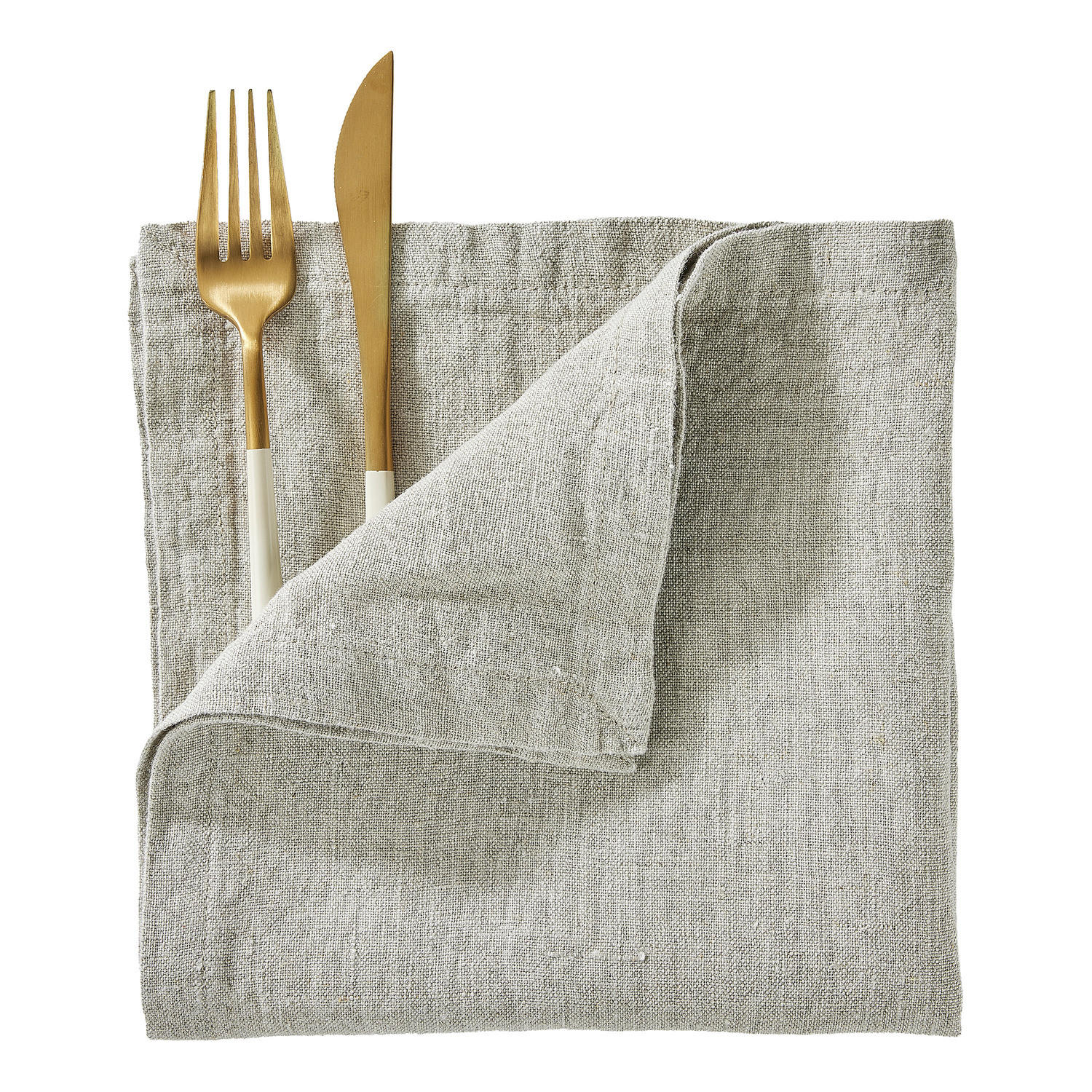 SERVIETTE Riga 42x42cm - Creme, Textil (42/42cm) - Butlers