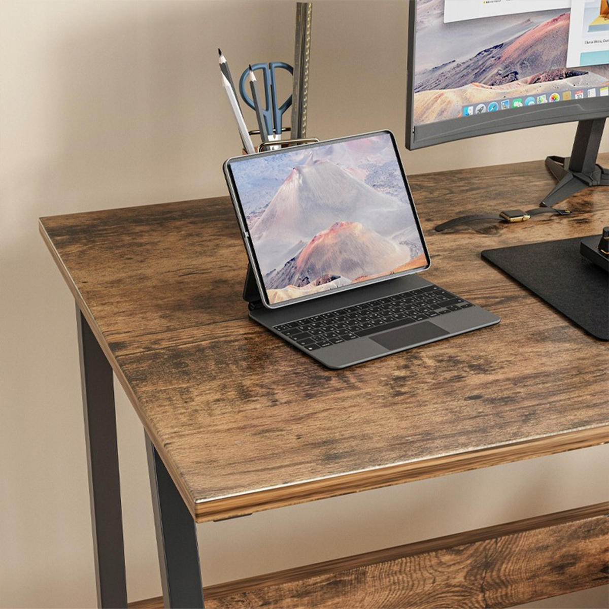 SCHREIBTISCH, braun, 100/50/73.5 cm - Braun, Holzwerkstoff (50/100/73.5cm)