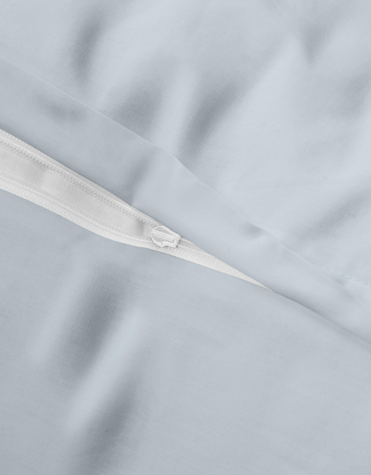 BETTWÄSCHE-GARNITUR Premium Biber Eisbären taubenblau, 135x200 cm + 80x80 cm - Blaugrau, Textil (135/200cm) - biberna