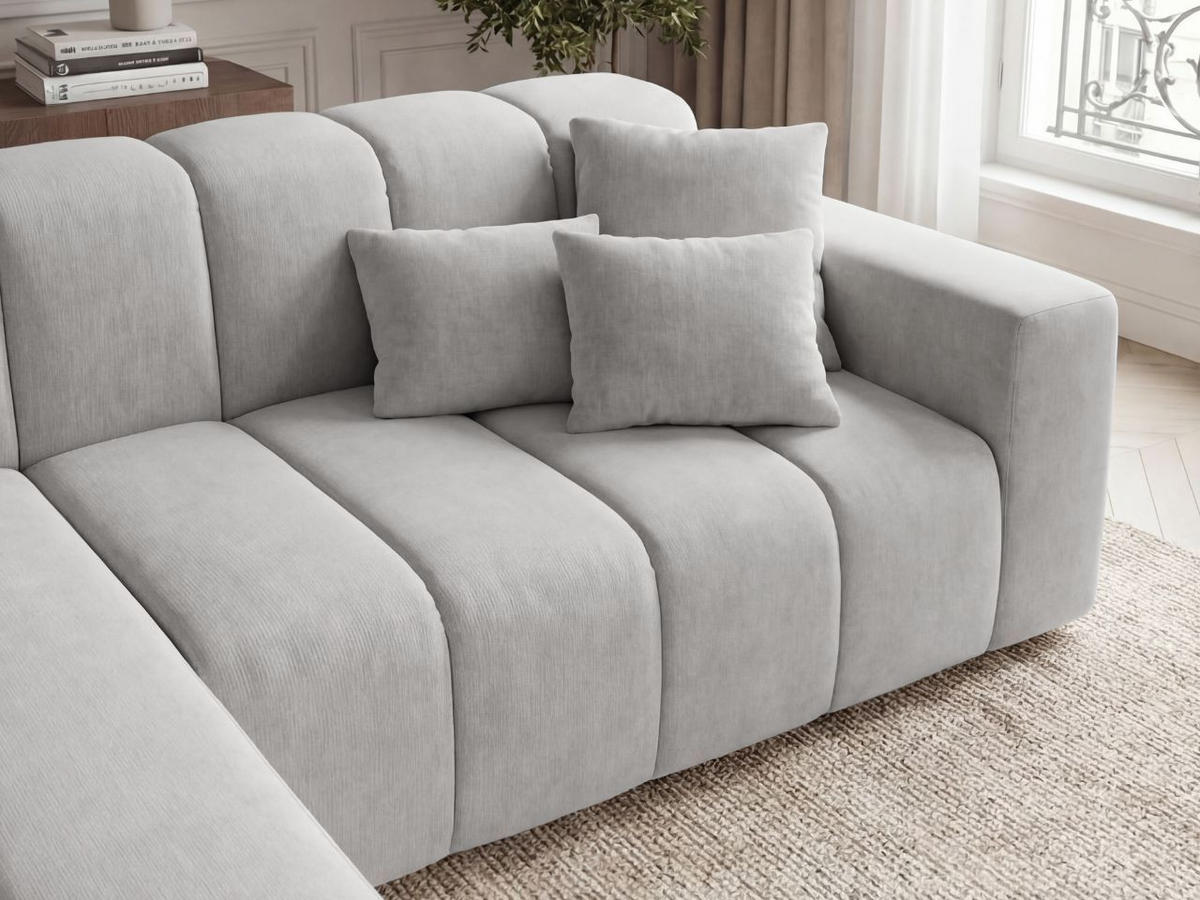ECKSOFA Nork Grau Links - Grau, Holz/Textil (180/265cm) - Graingold