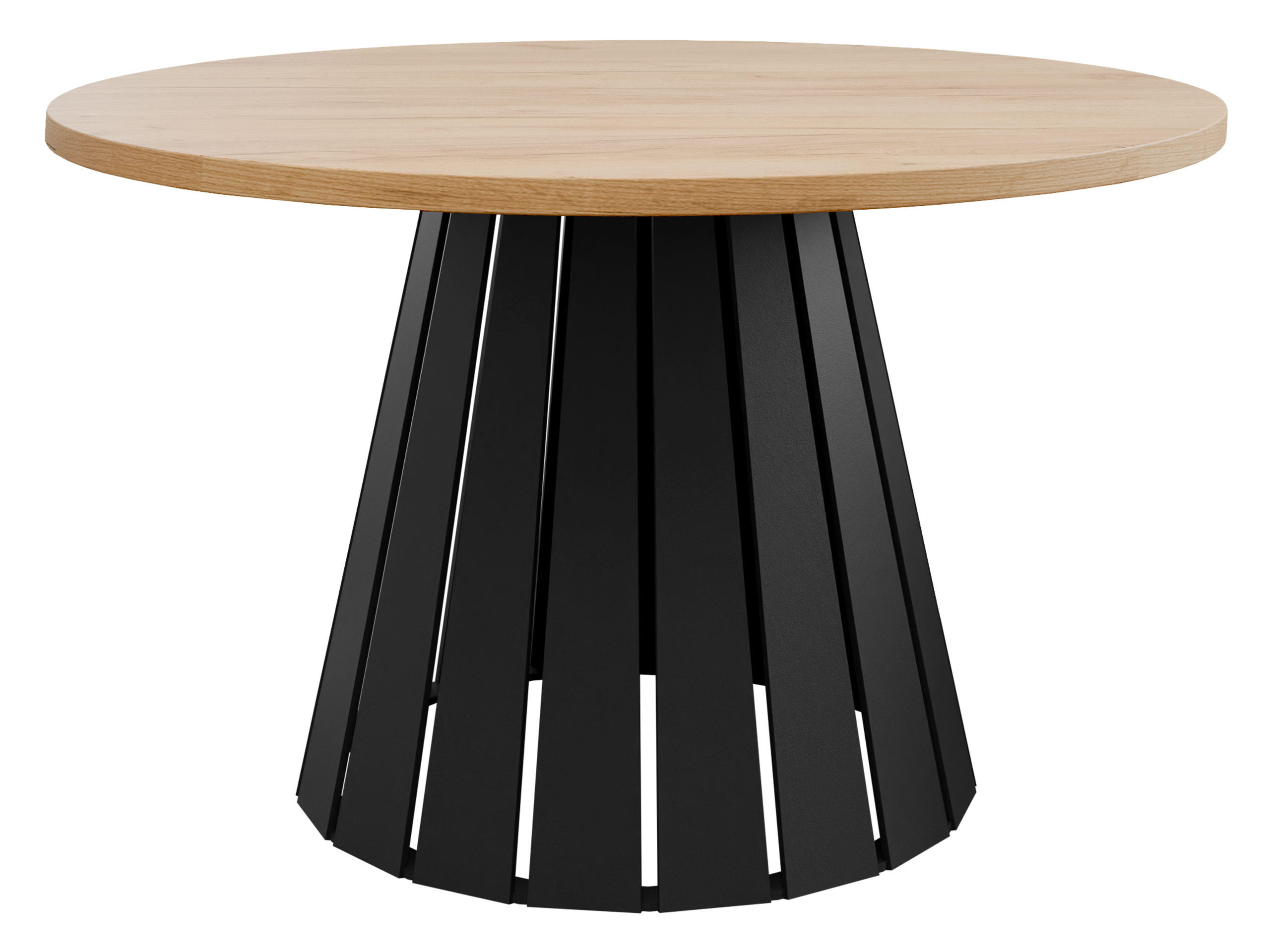 COUCHTISCH Circolo - Schwarz/Braun, Holzwerkstoff/Metall (75/75/43cm) - MIRJAN24