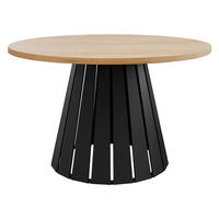 COUCHTISCH Circolo - Schwarz/Braun, Holzwerkstoff/Metall (75/75/43cm) - MIRJAN24