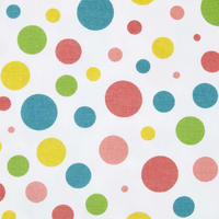 BAUMWOLLSTOFF Meterware Punkte bunt, 150 cm - Multicolor, Textil (150/100cm) - Homescapes