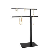 SCHMUCKSTÄNDER Butik aus Eisen in Schwarz 25/18,5 cm - Schwarz, Metall (18.5/7/25cm) - LaLe Living