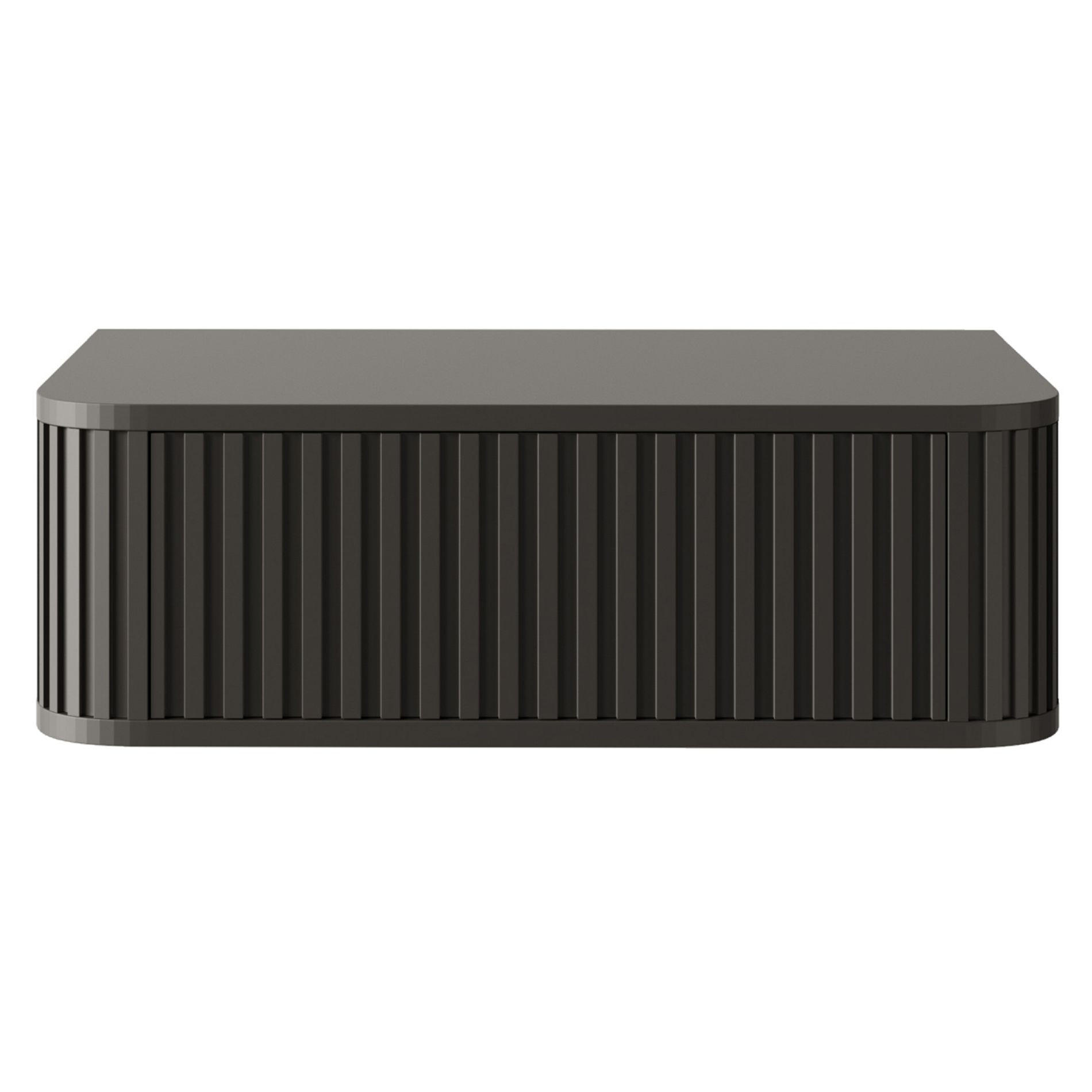 NACHTKONSOLE Ovarlo Schwarz 63 cm - Schwarz, Holzwerkstoff (63.2/20.4/38cm) - Selsey