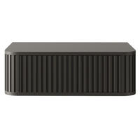 NACHTKONSOLE Ovarlo Schwarz 63 cm - Schwarz, Holzwerkstoff (63.2/20.4/38cm) - Selsey