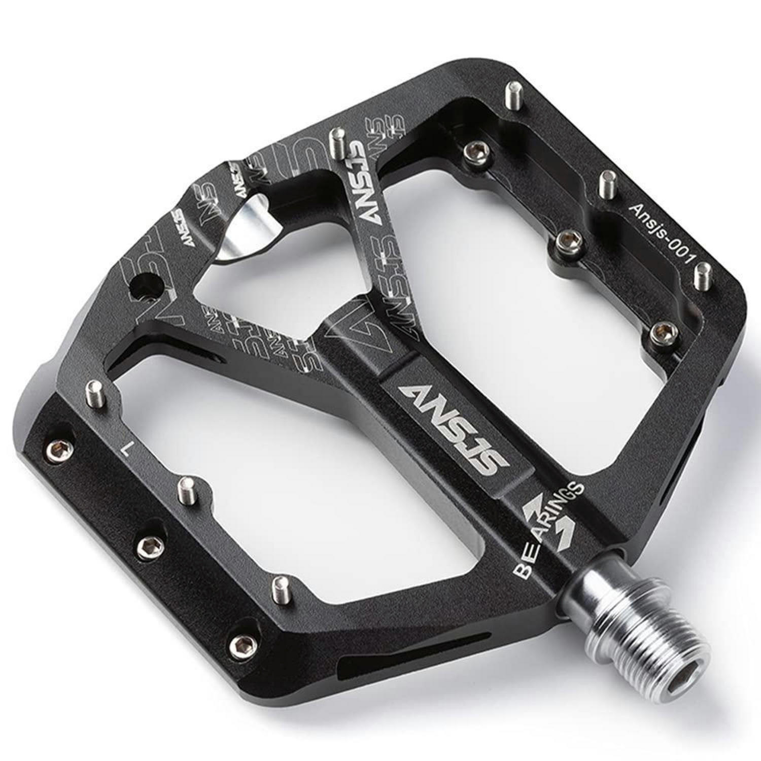 FAHRRADPEDALE Rennrad Pedale Aluminium Schwarz - Schwarz, Metall (10/1.5/120cm)