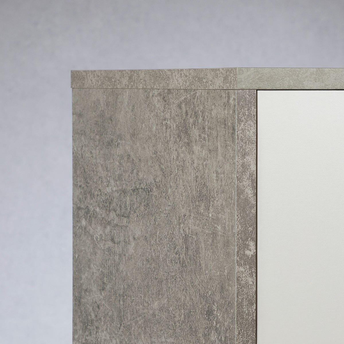KOMMODE TOMMY - Weiß/Grau, Holzwerkstoff (60/84/30cm) - CARO-Möbel