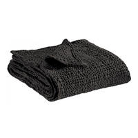 PLAID Tana carbonfarben 140 x 200 cm - Schwarz, Textil (140/200cm) - Vivaraise