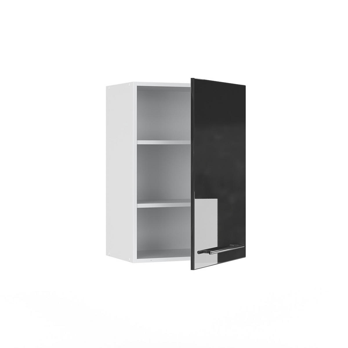 HÄNGESCHRANK Fame-Line Anthrazit Hochglanz 50 cm - Schwarz Hochglanz/Anthrazit, Holzwerkstoff (50/72/34.1cm) - Vicco