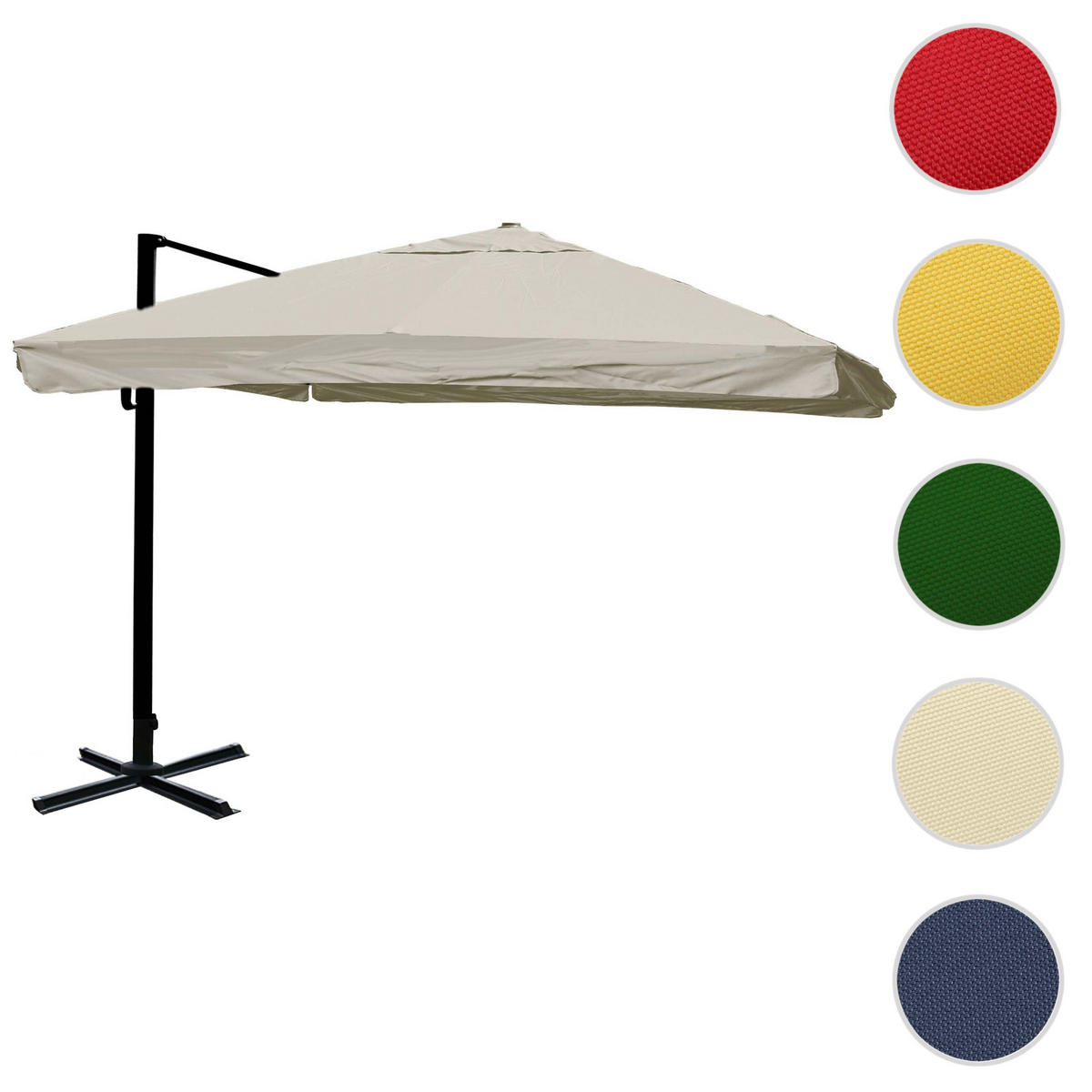 AMPELSCHIRM Ecru 300/400 cm - Ecru, Textil (400/300cm) - MCW