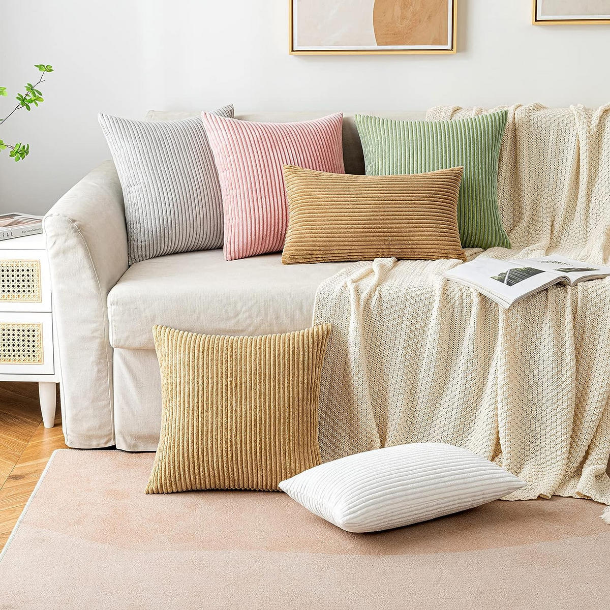 KISSENHÜLLE Plüsch Dunkelgrau 45*45cm - Dunkelgrau, Textil (45/45cm) - Kaket