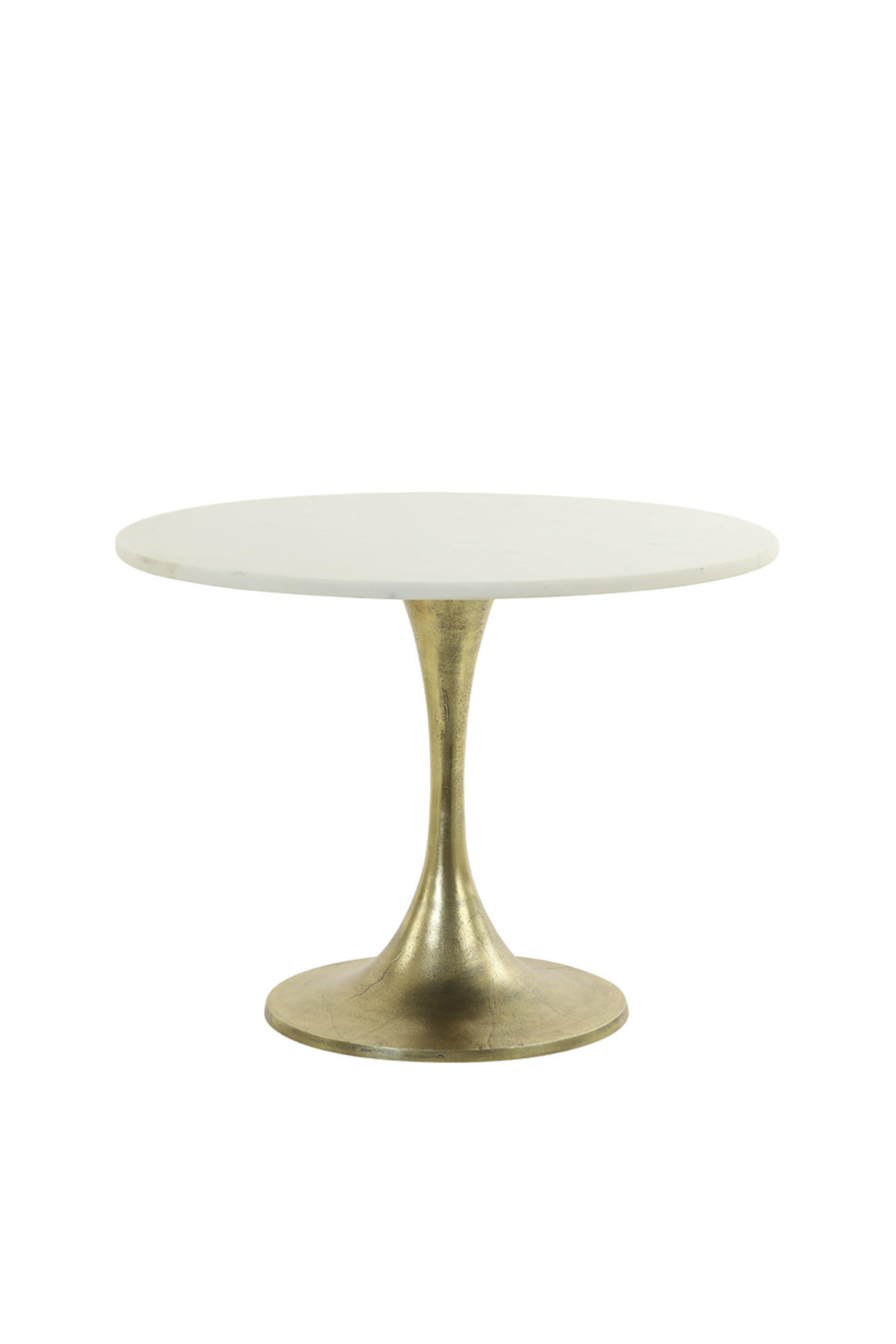 BEISTELLTISCH Rickerd Weiß Ø61/41 cm - Weiß, Metall (61/61/41cm) - Light & Living