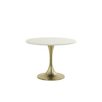 BEISTELLTISCH Rickerd Weiß Ø61/41 cm - Weiß, Metall (61/61/41cm) - Light & Living