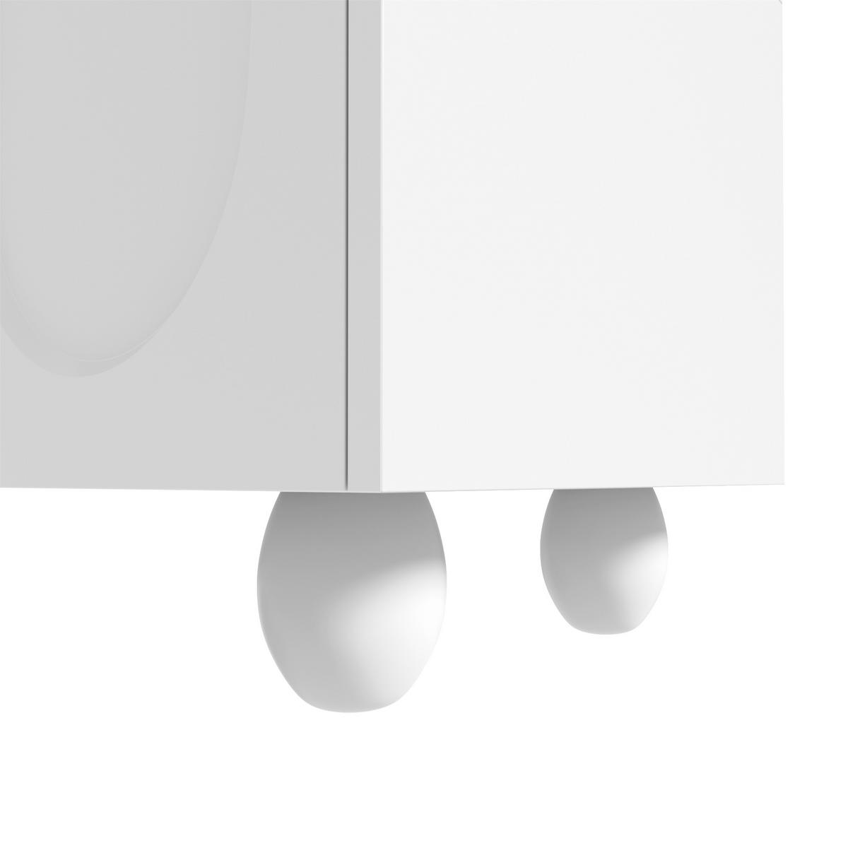 TV-SCHRANK 180 cm Weiß - Weiß, Holzwerkstoff (40/42/180cm) - Raumix