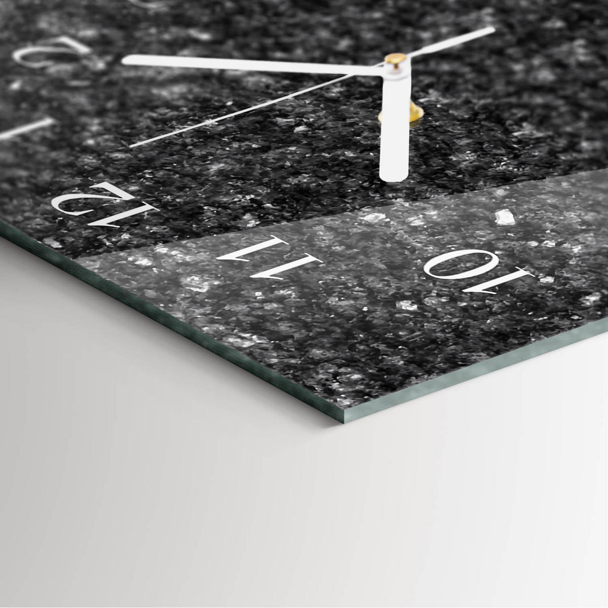 WANDUHR 30x60 cm - Waldweg - Grau, Glas (30/60/0.4cm) - TULUP
