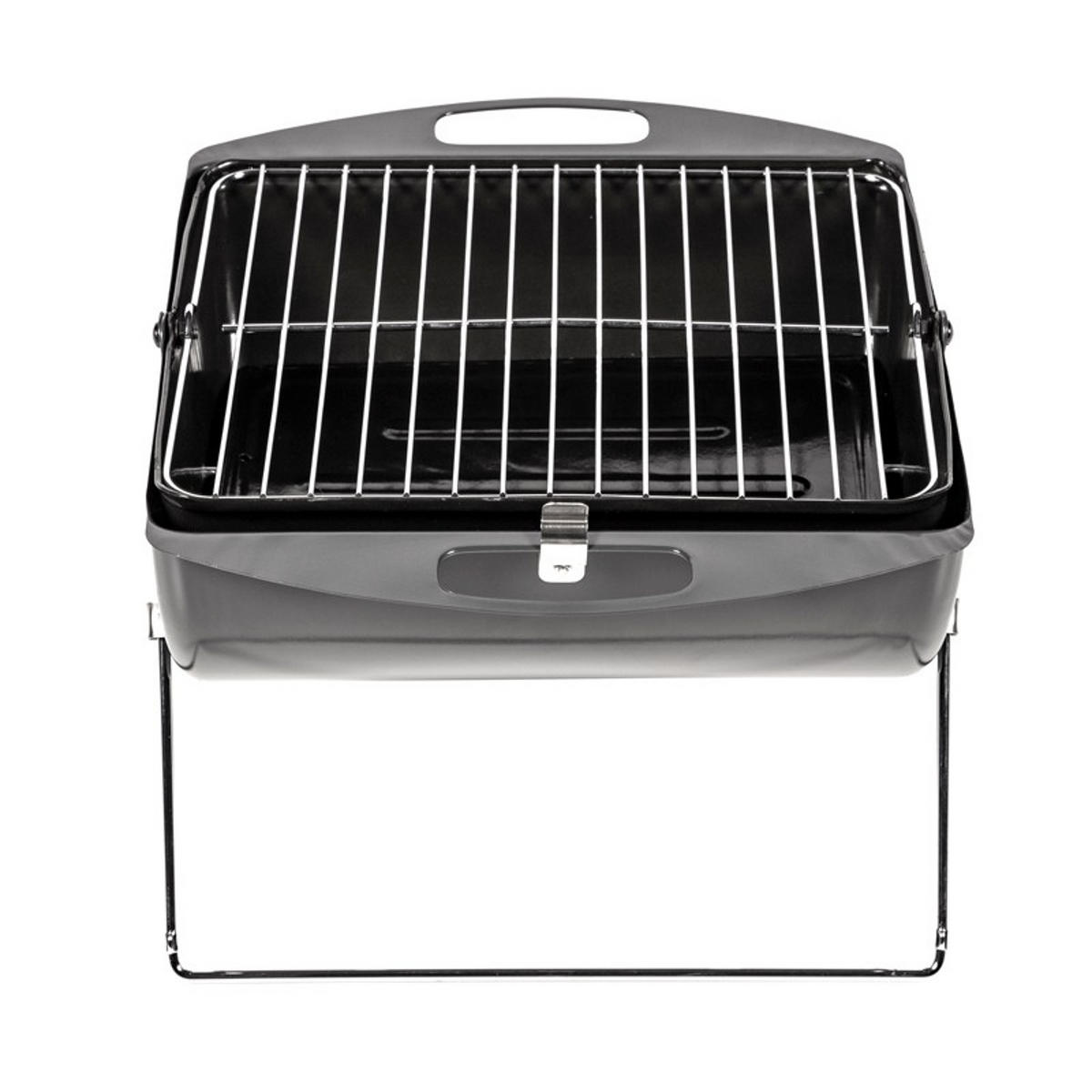 HOLZKOHLEGRILL 38.3/32.3/32.3 cm - Grau, Metall (10/10/10cm) - Somagic