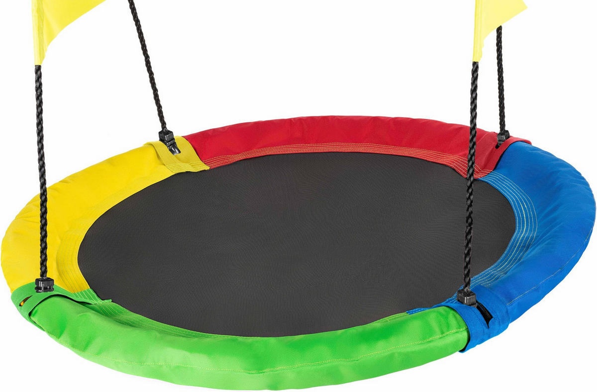 NESTSCHAUKEL bis 150 kg, 100 cm Durchmesser - Multicolor, Textil (100/160/100cm) - Luverno