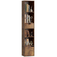 BÜCHERREGAL Braun 30/24/158 cm - Braun, Holzwerkstoff (24/158/30cm) - PANGIVO