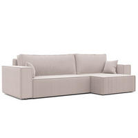 ECKSOFA Adara Max Mit Schlaffunktion - Weiß, Holzwerkstoff/Textil (145/276cm) - Fun Möbel