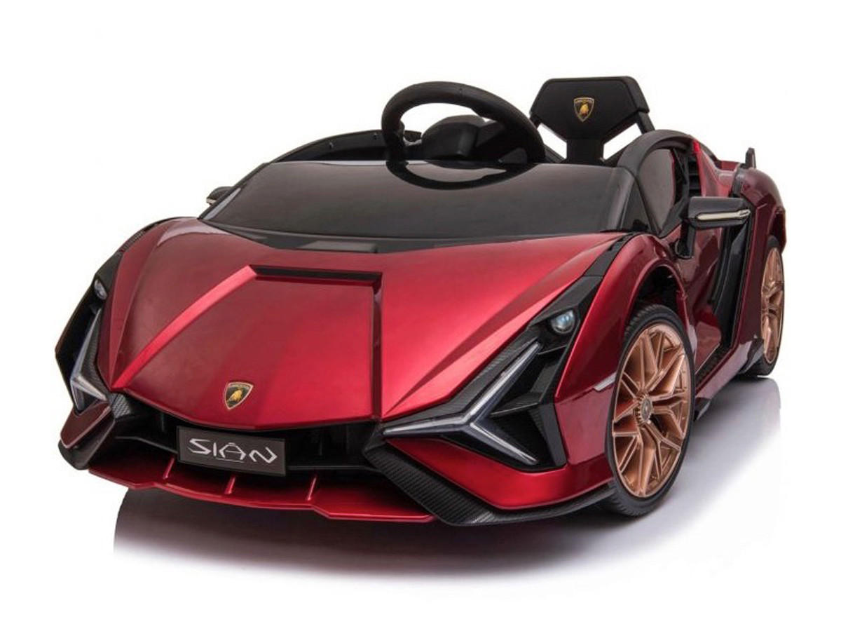 KINDER ELEKTROAUTO Lamborghini Sian rot - Rot, Kunststoff (108/62/40cm) - TPFLiving
