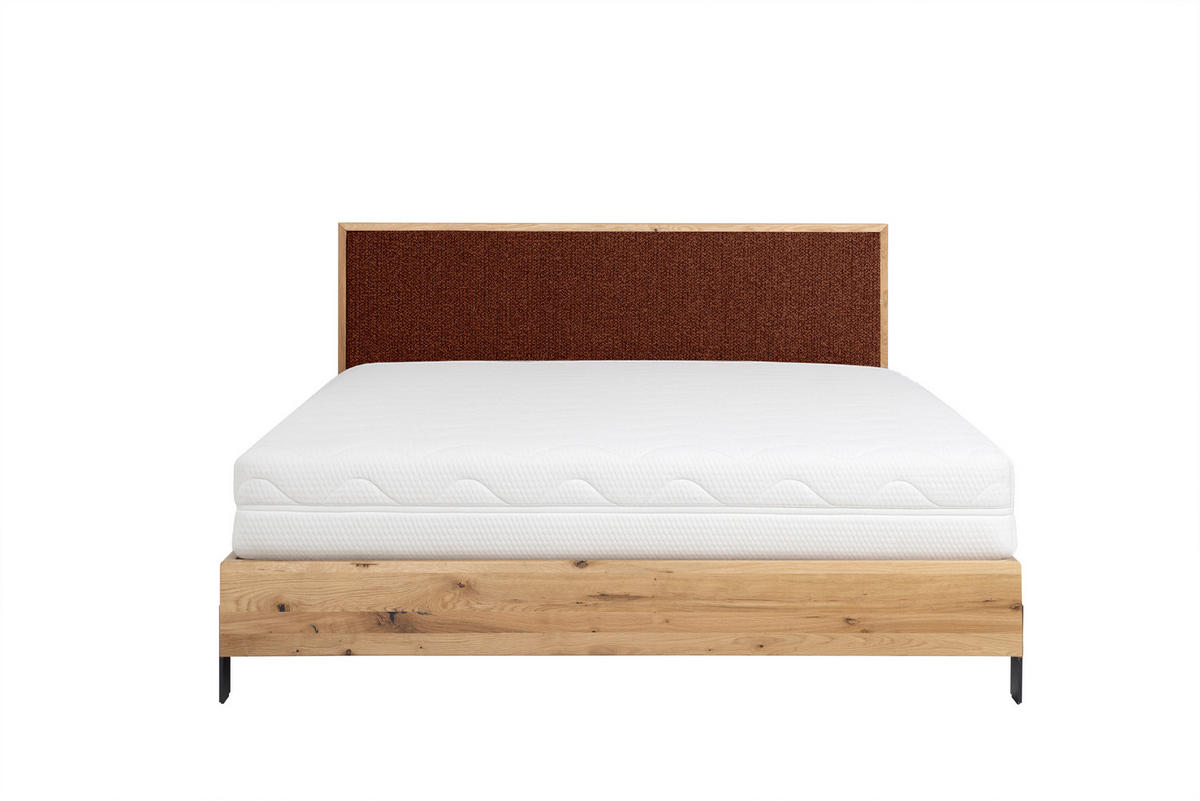 POLSTERBETT mit Matratze PRATO, Orange, 140x200 cm - Orange, Textil (140/200cm) - KS Home Concept