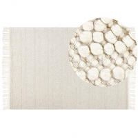 TEPPICH geflochten Pertek 230/160 cm - Beige, Textil (160/230cm) - Beliani