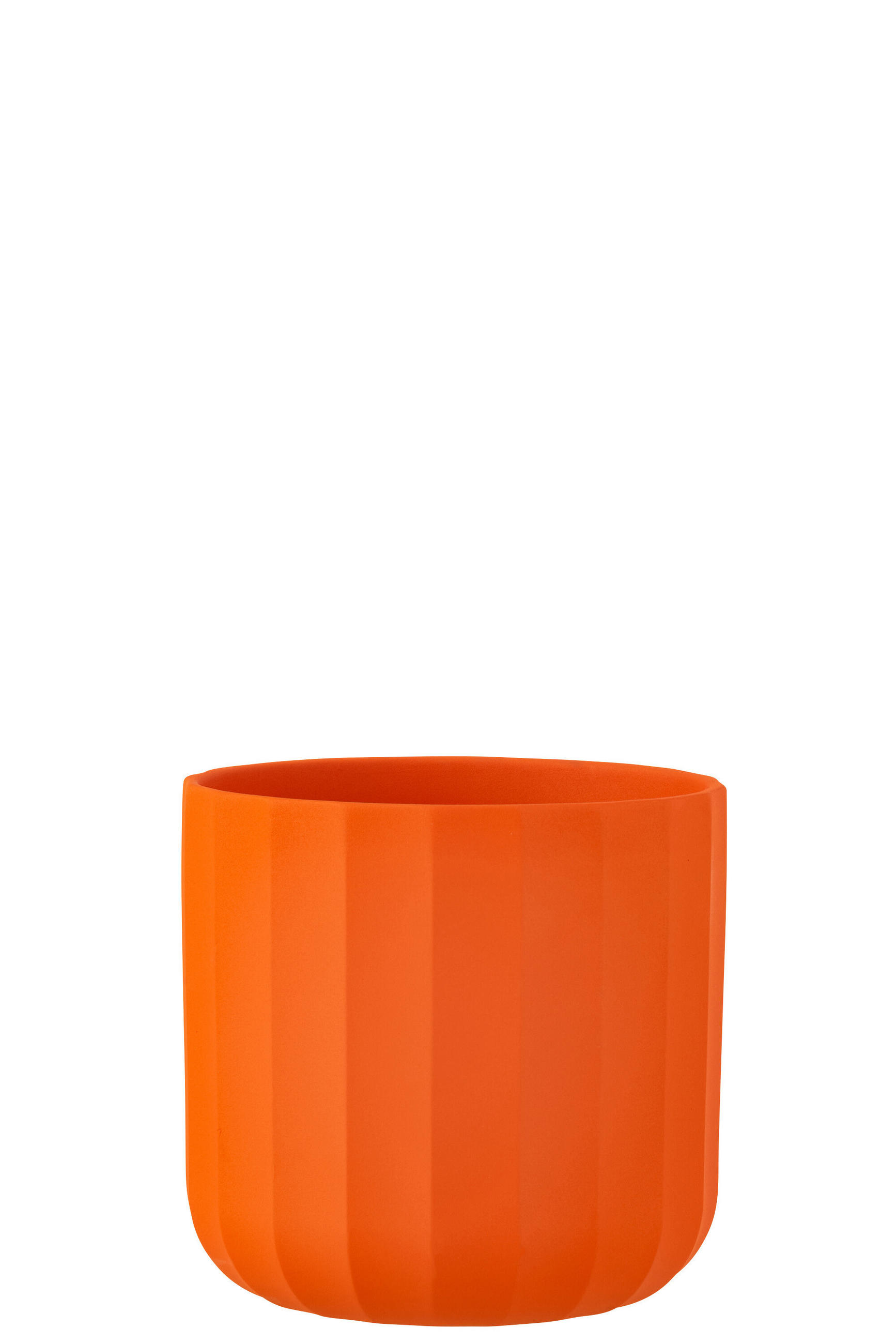 BLUMENTOPF SUMMER - Töpferei - Orange - L - 2er set - Ø 18,5 cm - Orange, Keramik (18.5/18cm) - J-Line