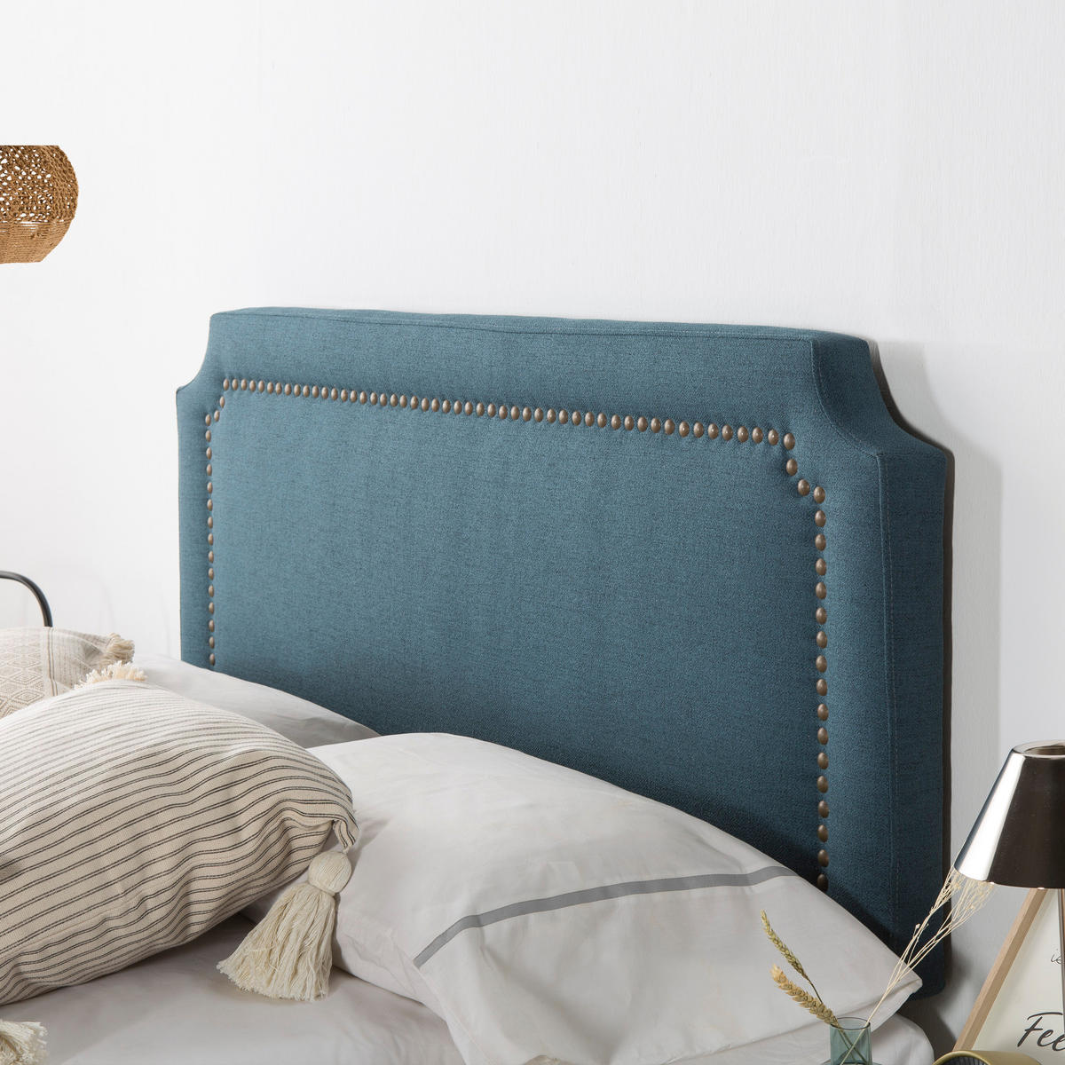 KOPFTEIL 160x60 cm Leonor Blau - Blau, Textil (8/60/160cm) - VS Venta-stock