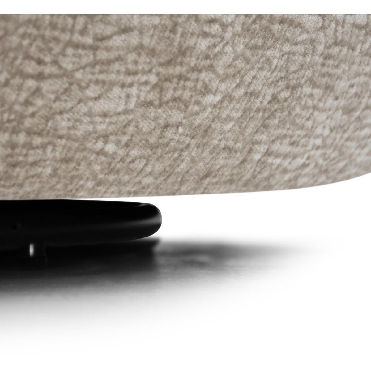 SESSEL Nano, Drehsessel mit runder Form, Beige - Beige, Textil (95/75/95cm) - Beautysofa