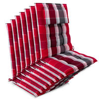 HOCHLEHNER Sun-HL 119x50x8cm Rot-Gestreift (7tlg) - Rot, Textil (50/120cm) - Beautissu 