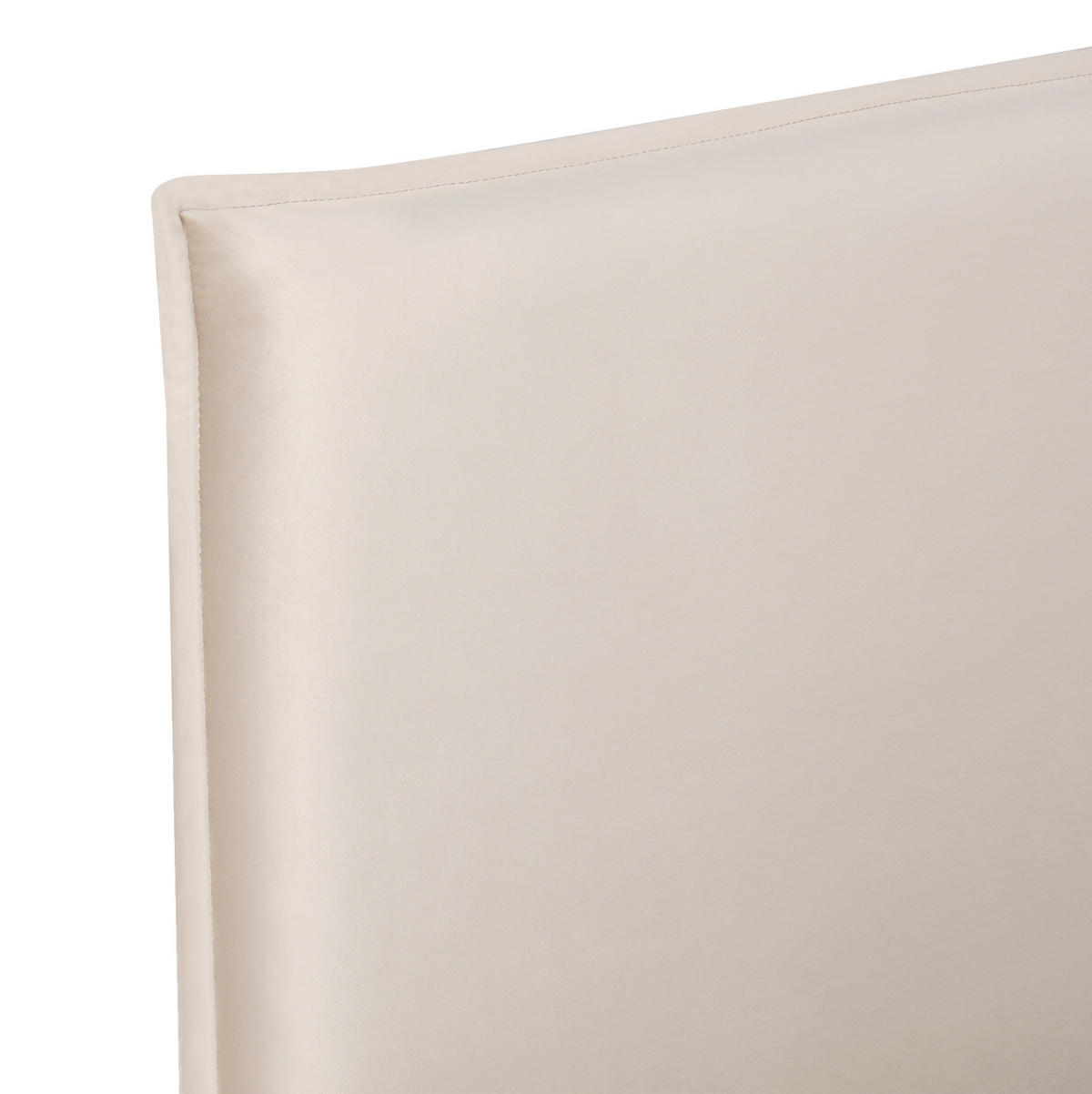 BETT mit hydraulischem Stauraum 180x200 cm Samt Cream - Beige, Metall (180/200cm) - Meubliv