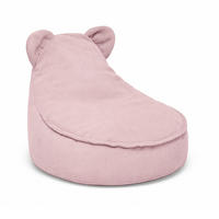 SITZSACK für Kinder, Bär, Slimcord, Puderrosa - Hellrosa, Textil (58/50/67cm) - MeowBaby