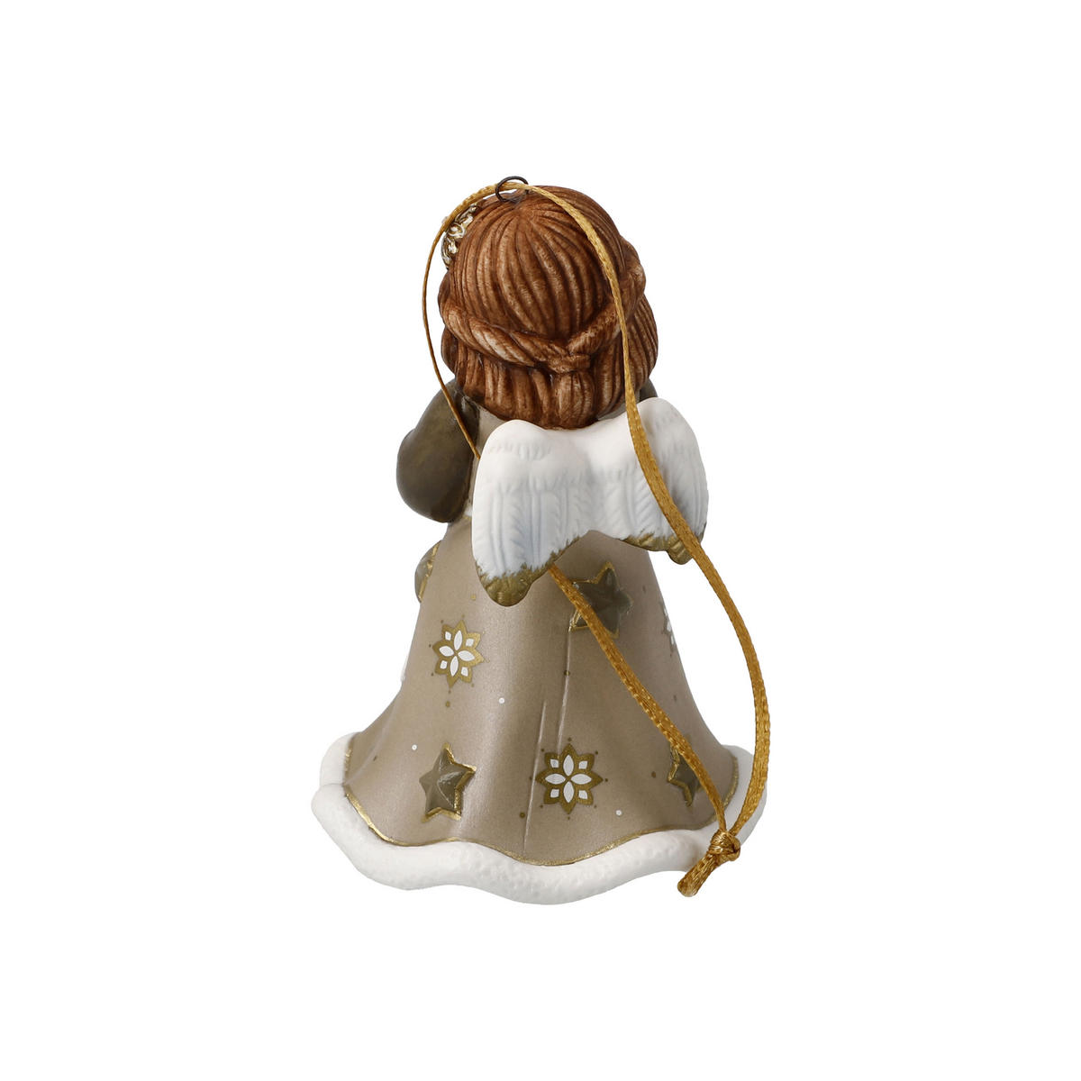 ENGELFIGUR Jahresengel Glöckchen 2024, Porzellan, Walnuss, Jahresedition - Braun, Keramik (6/9.5/6cm) - Goebel