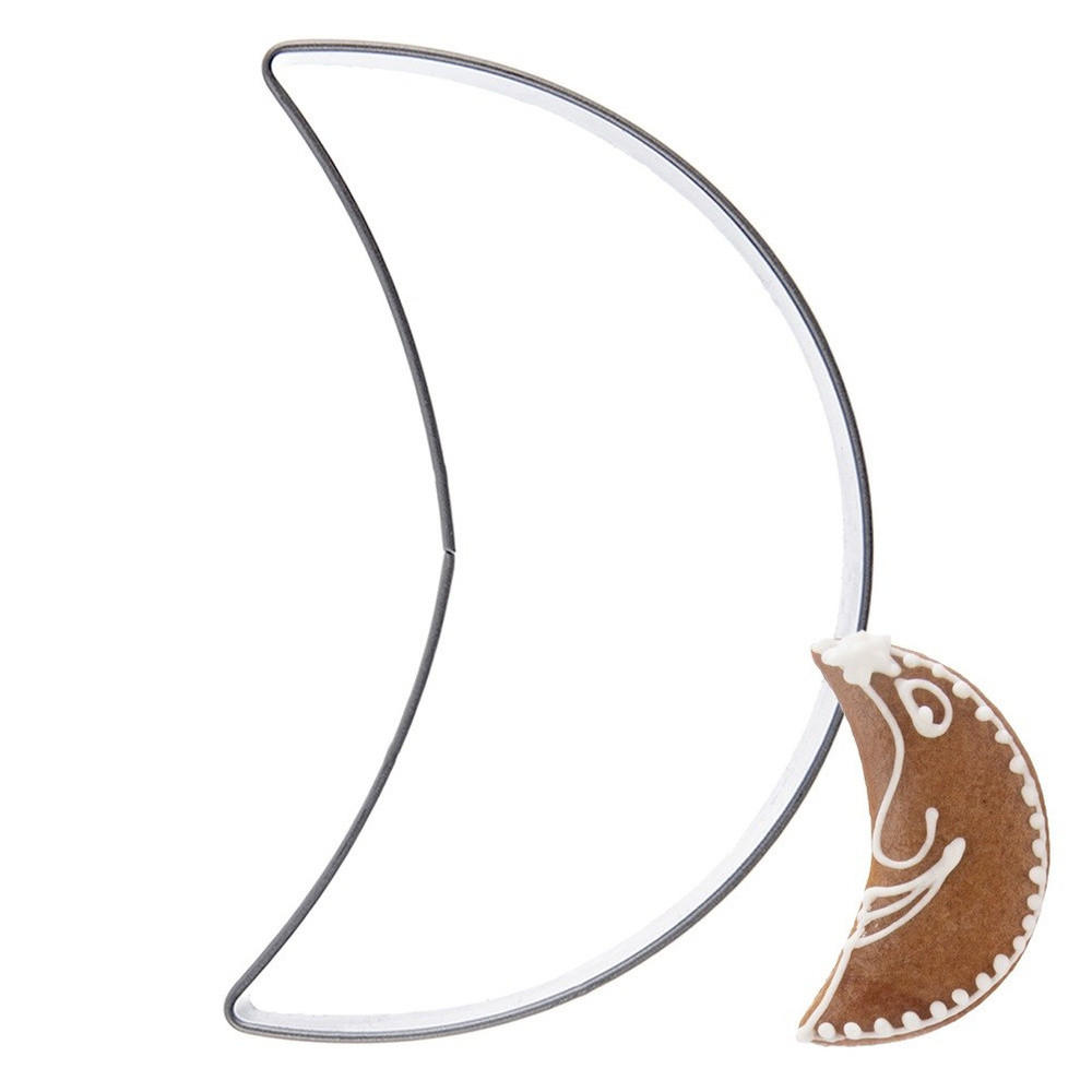AUSSTECHFORM Halbmond 6 cm Silber - Silberfarben, Metall (3.7/1.5/6cm) - Orion 