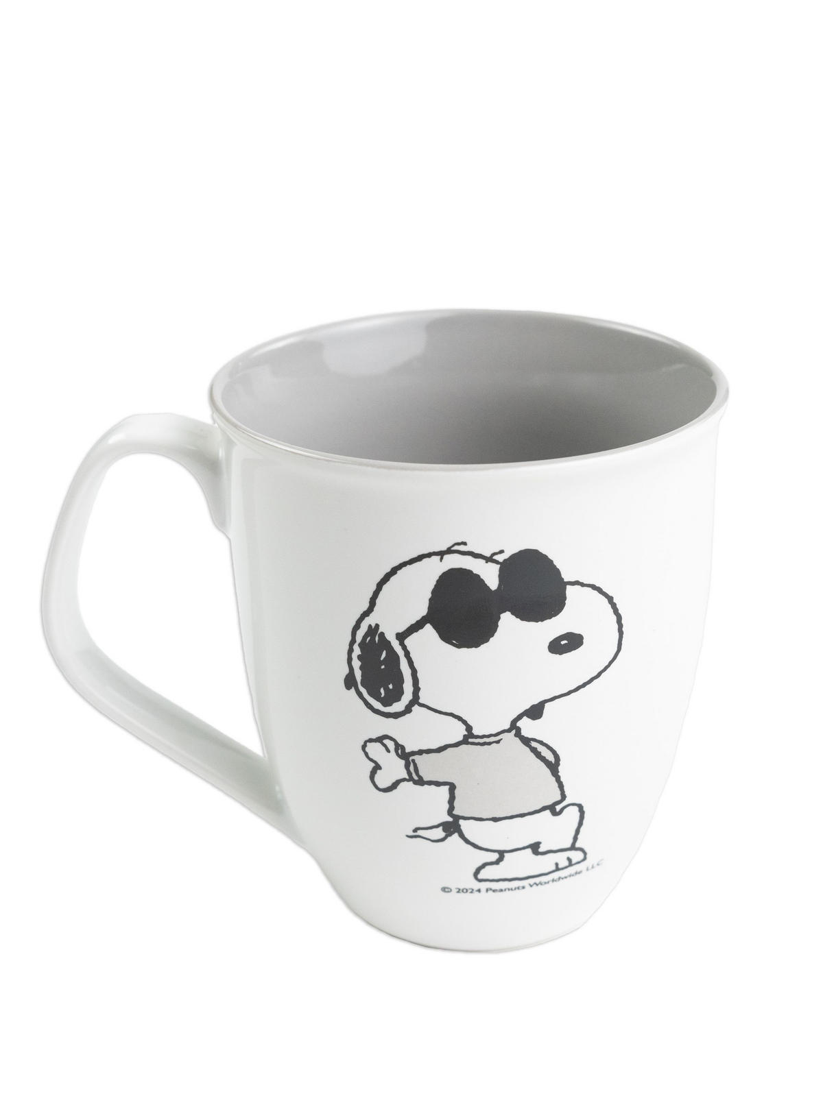 KAFFEEBECHER The Peanuts Snoopy Sunglasses Weiß/Grau 280 ml - Multicolor, Keramik (0.28L) - United Labels