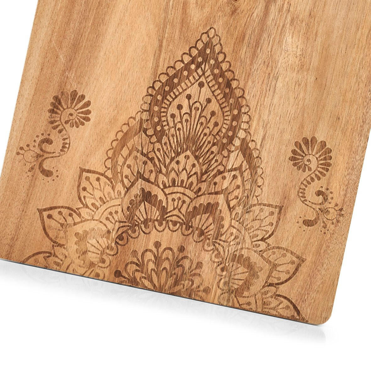 KÜCHENBRETT mit Aufdruck 40/29 cm - Braun, Holz (29/40cm) - ZELLER