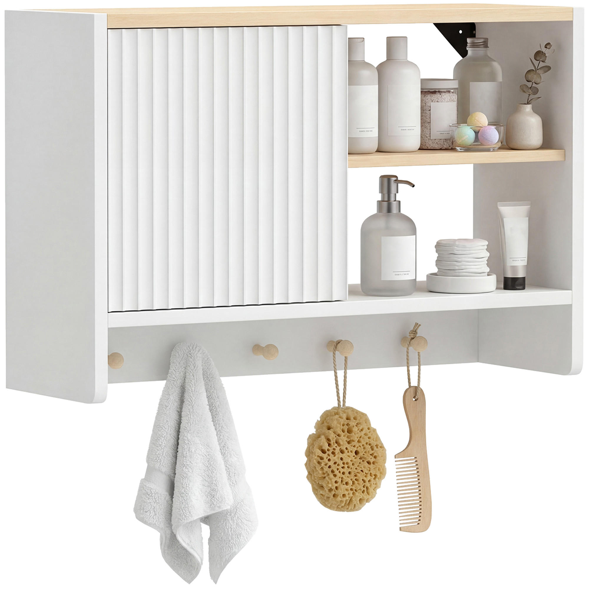 HÄNGESCHRANK Weiß 1 Stück - Weiß, Kunststoff (60/40/20cm) - GiPP