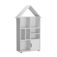 KINDERREGAL Estell Weiß 71 x 148.4 cm - Weiß, Holzwerkstoff (71/148.4/32.1cm) - Vicco
