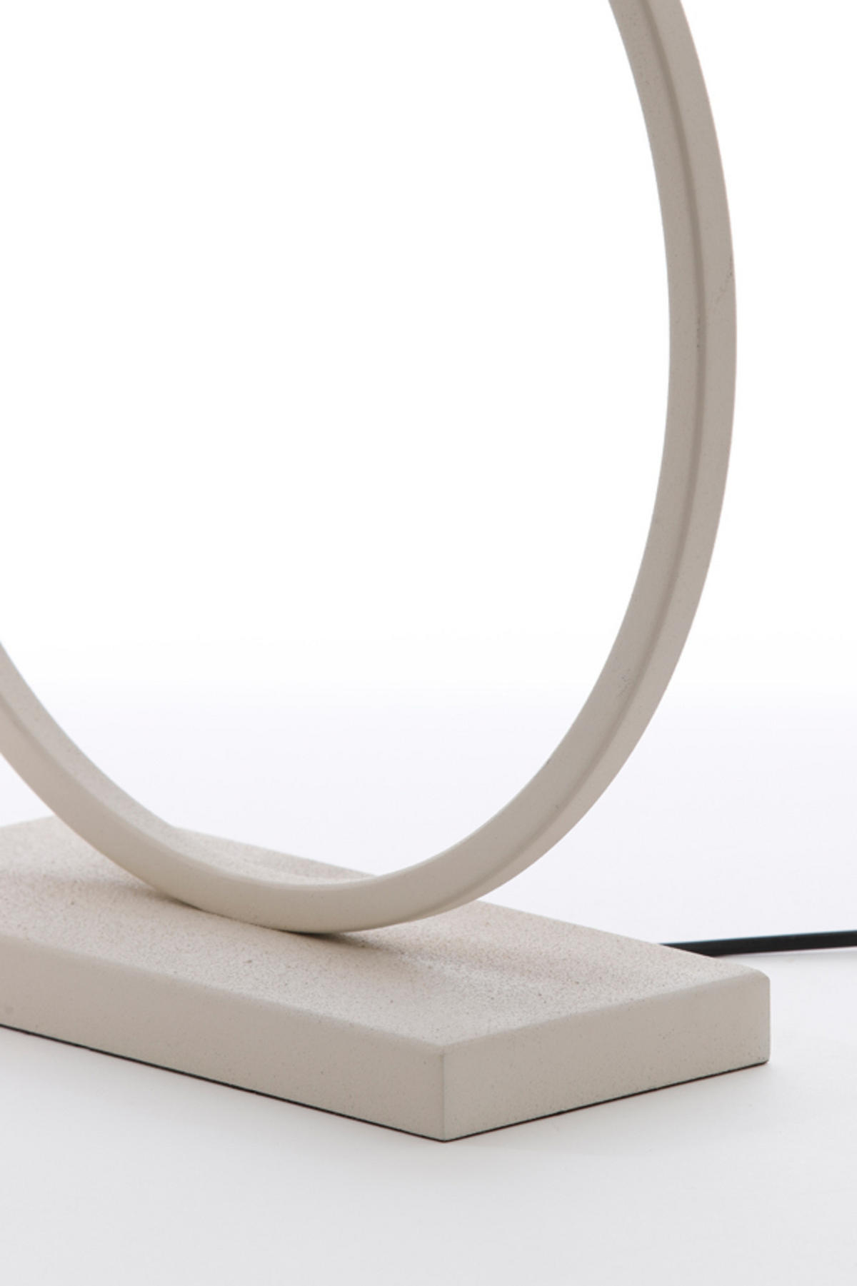 LAMPENFUSS Liva Weiß Ø40/53 cm - Weiß, Metall (40/12.5/52cm) - Light & Living