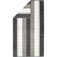 DUSCHTUCH NOBLESSE STRIPE 1087 ANTHRAZIT - 77 - Grau, Textil (80/150cm) - Cawoe