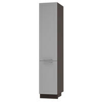 APOTHEKERSCHRANK Kvantum 2D14K/40/kargo Dust Grey Matt / Lava Matt 40 / 59 / 207cm - Dunkelgrau/Grau, Holz/Holzwerkstoff (40/207/59cm) - Feldmann-Wohnen